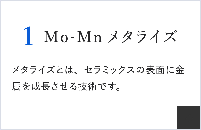Mo-Mnメタライズ法